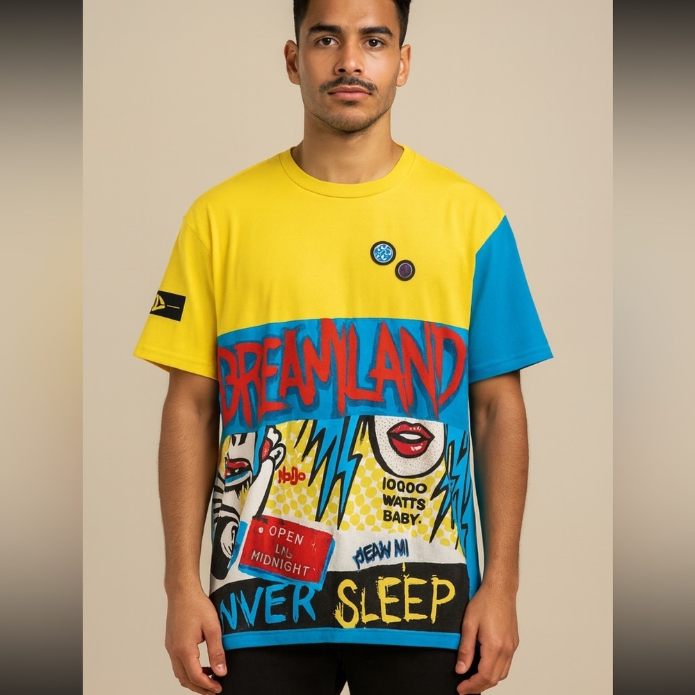 Dreamland Pop Art Tee y2K vintage XXL street wear
